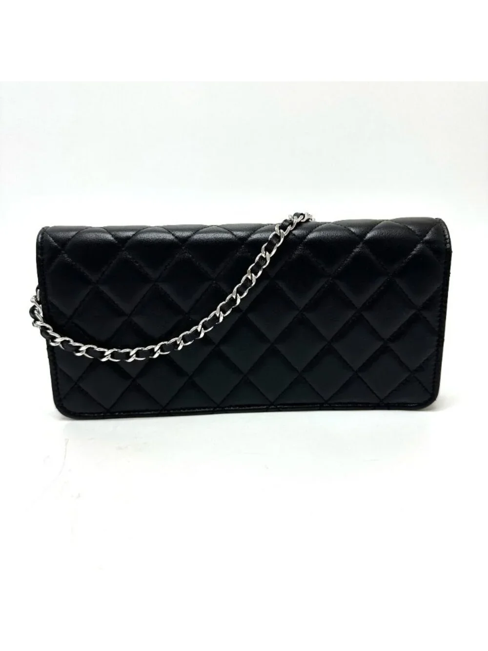 Chanel Shoulder Bag Star CC Logo Lambskin Black